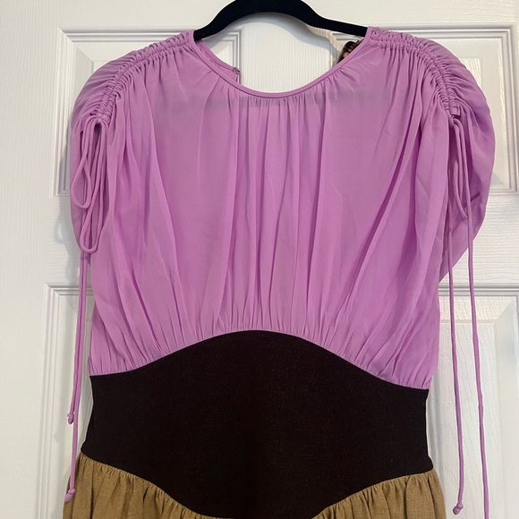 TORY BURCH *Runway* Lavender & Burlap Claire McCardell Midi Dress - Picture 6 of 12